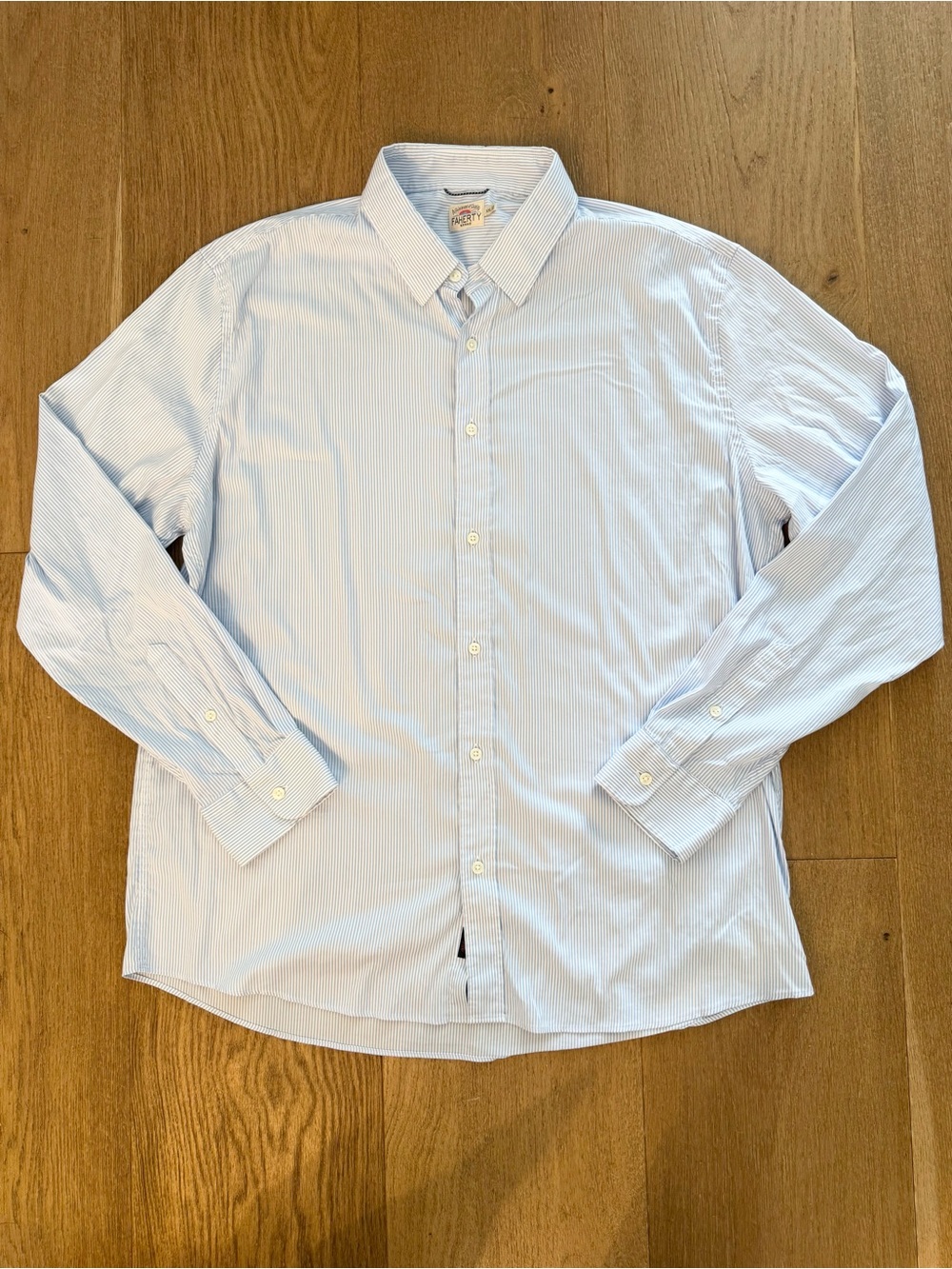 Faherty Movement Monterey Striped Long Sleeve Shirt